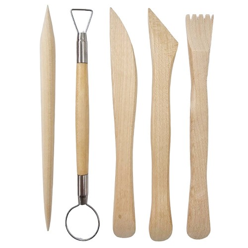 Zestaw drewnianych narzędzi do modelowania - Loveart - 5 sztuk   #1