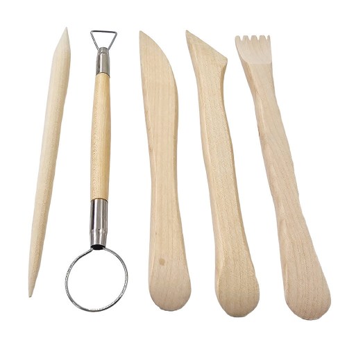 Zestaw drewnianych narzędzi do modelowania - Loveart - 5 sztuk   #2