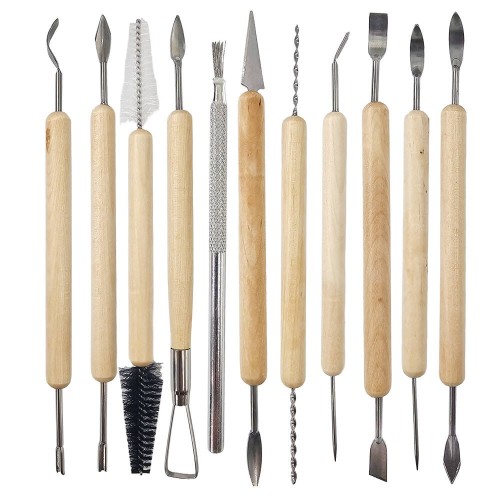 Zestaw narzędzi do modelowania gliny, ceramiki - Loveart - 11 elementów #1