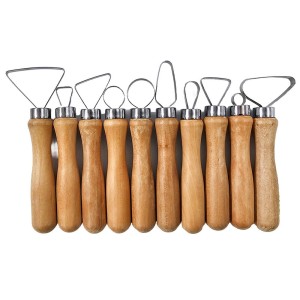 Narzędzia ceramiczne, do modelowania gliny oczka - zestaw 10 sztuk #1