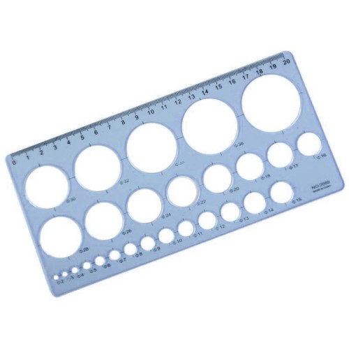 Szablon kołowy do quillingu z linijką - Loveart #1