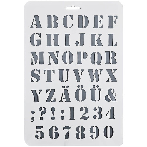 Szablon litery i cyfry - Loveart #1