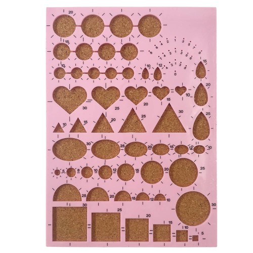 Szablon do quillingu 15x21cm wzory kształty #1