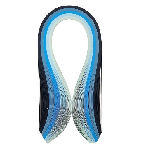 Paski do quillingu 3mm 120 szt - odcienie niebieskiego #1