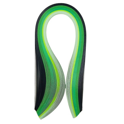 Paski do quillingu 3mm 120 szt - odcienie zieleni #1