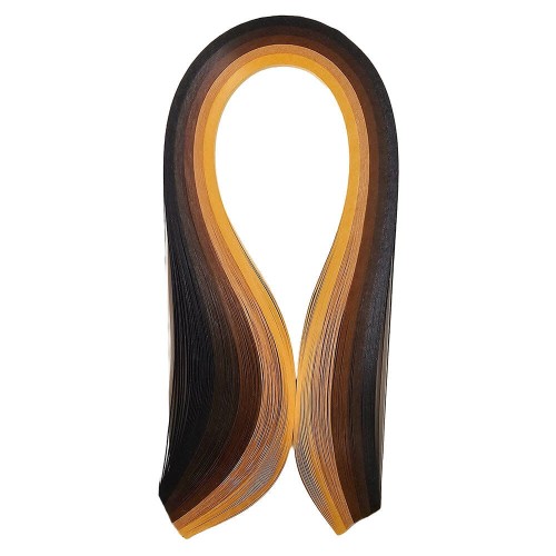 Paski do quillingu 3mm 120 szt - odcienie brązu #1