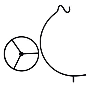 Metalowy stojak na bombkę, jajko - 27 cm #2