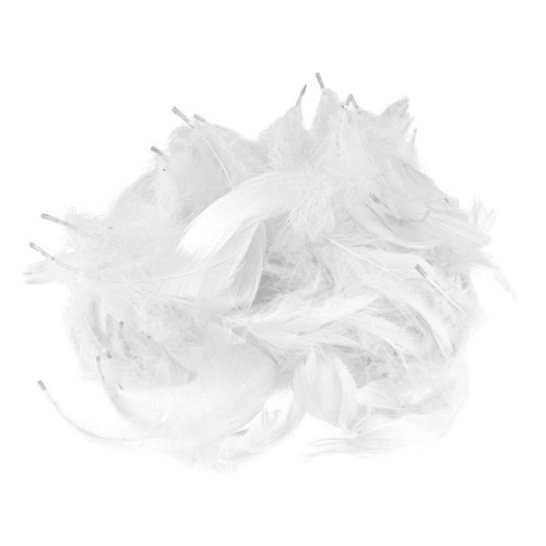 Piórka dekoracyjne  9-17cm 10g białe - Loveart #1