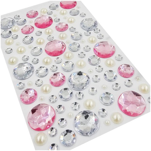 Kryształki samoprzylepne mix rozmiarów - ok. 100szt #1