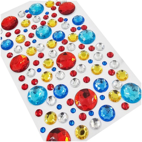 Kryształki samoprzylepne mix rozmiarów - ok. 100szt #1