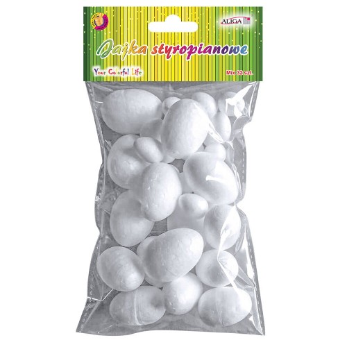 Jajka wielkanocne styropianowe miks rozmiarów - 32szt #2