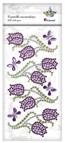 Kryształki samoprzylepne tulipany 8szt #1