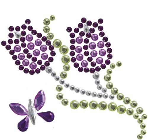 Kryształki samoprzylepne tulipany 8szt #2