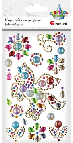 Kryształki samoprzylepne jednorożec dekory #1