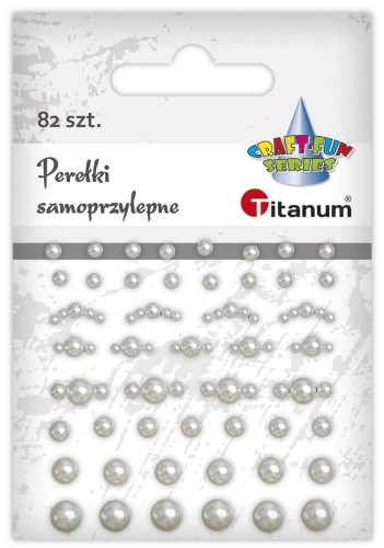 Perełki samoprzylepne 48szt. perłowe #1