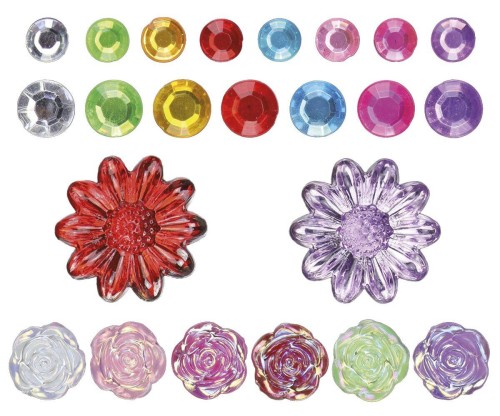 Kryształki samoprzylepne mix 90szt. #2