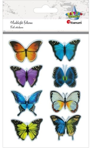 Naklejki foliowe 3D Motyle mix 8szt #1