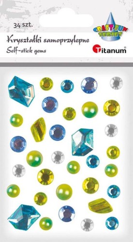 Kryształki samoprzylepne mix 33szt  #1