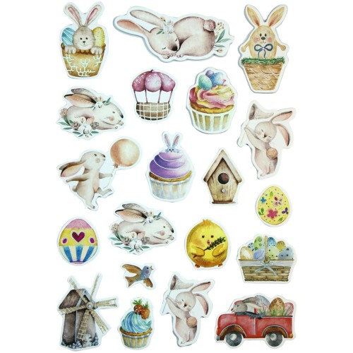 Naklejki wielkanocne mix 20szt #1