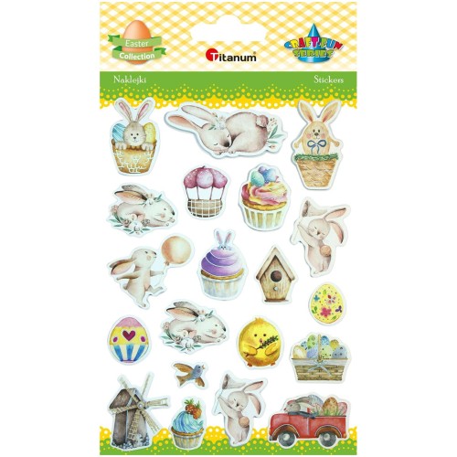 Naklejki wielkanocne mix 20szt #2