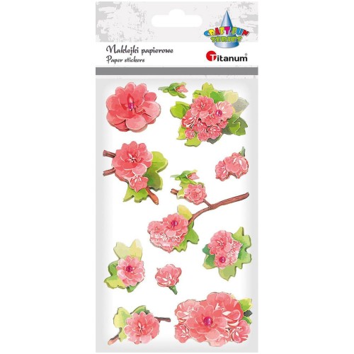 Naklejki papierowe 3D Róże mix 11szt #2