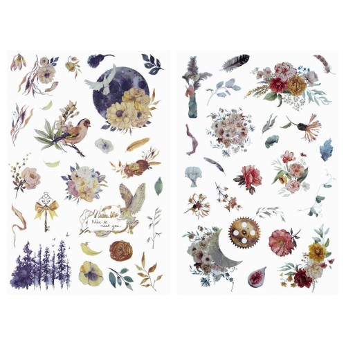 Naklejki transferowe mix wzorów #1