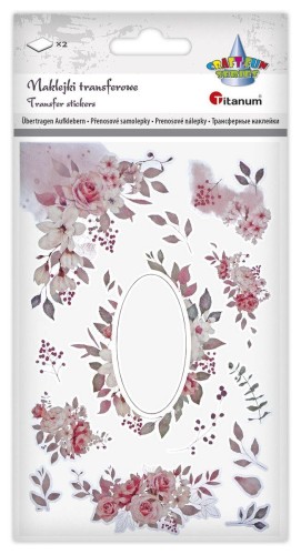 Naklejki transferowe kwiaty mix wzorów #2