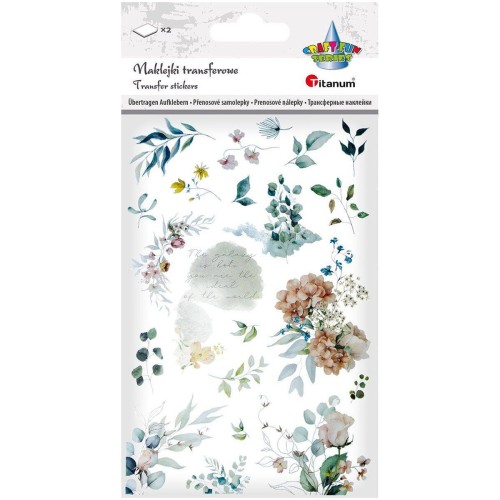 Naklejki transferowe kwiaty mix wzorów #2