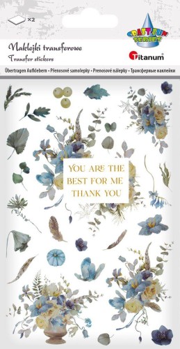 Naklejki transferowe kwiaty mix wzorów #2