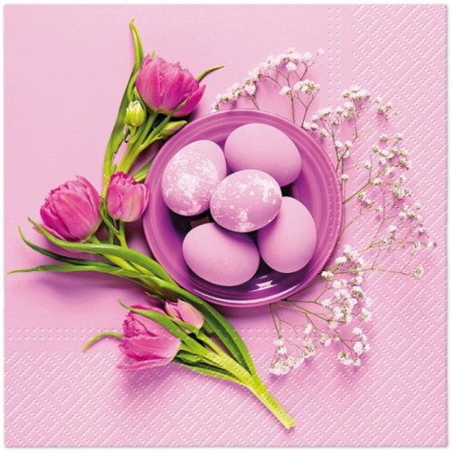 Serwetka do Decoupage 33x33cm - Purple Easter #1