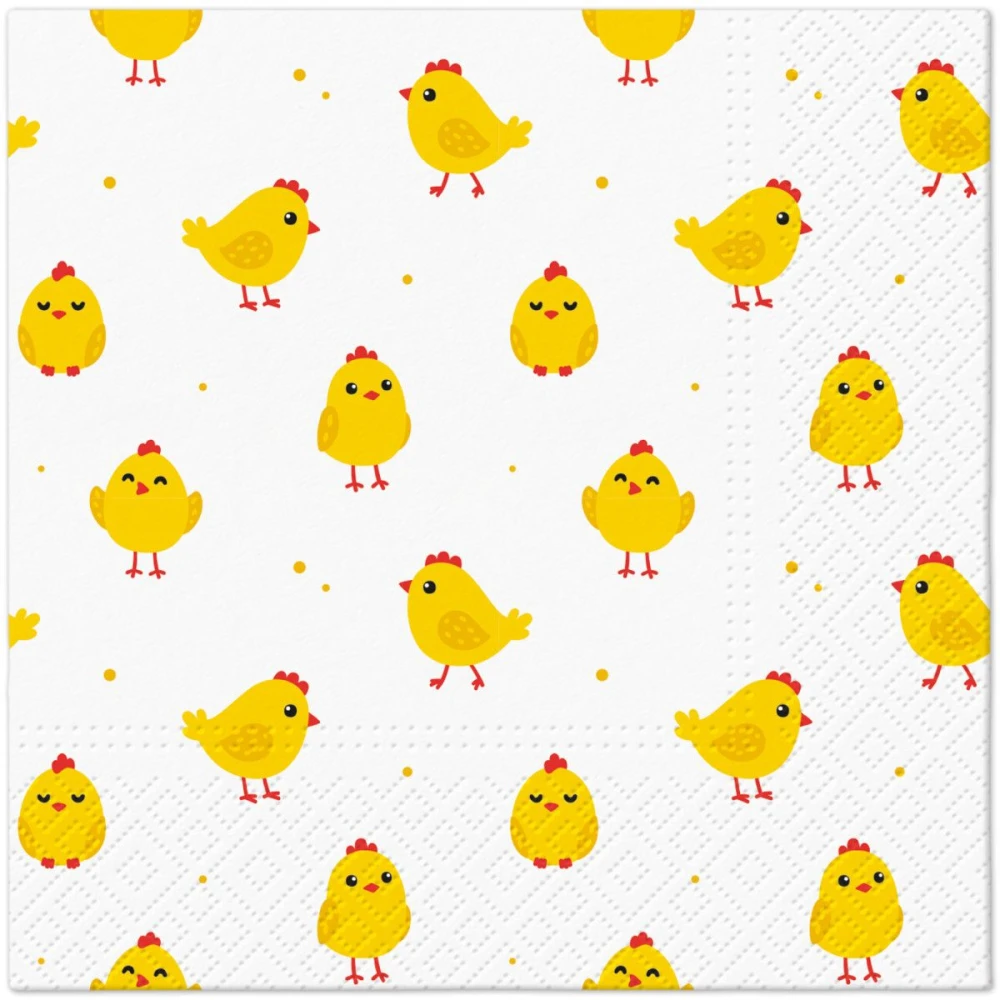 Serwetka do Decoupage 33x33cm - Cute Chicken #1