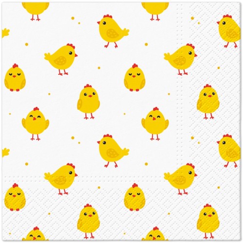 Serwetka do Decoupage 33x33cm - Cute Chicken #1