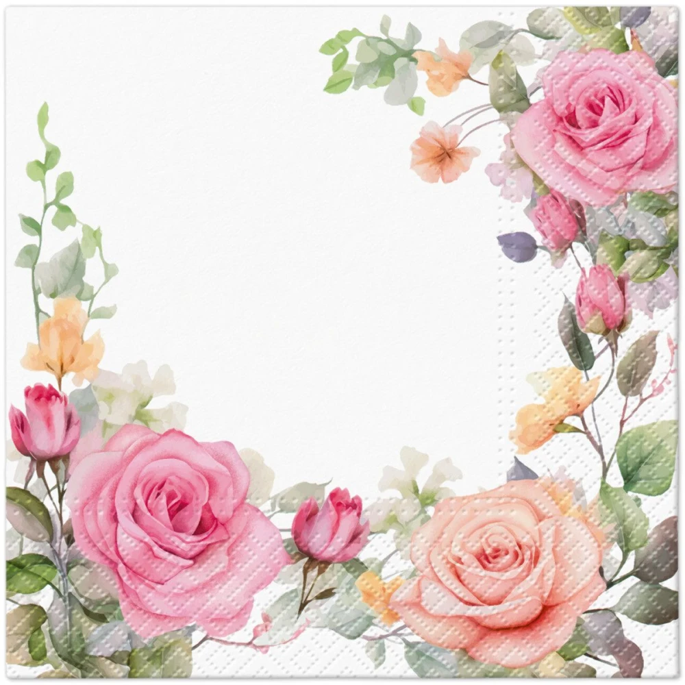 Serwetka do Decoupage 33x33cm - Gentle Bloom #1