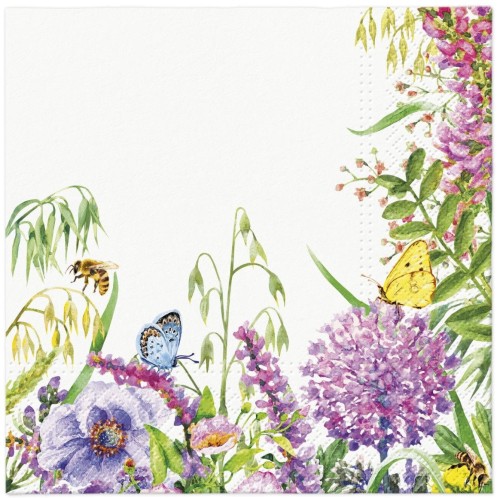 Serwetka do Decoupage 33x33cm - Wildflowers Frame #1