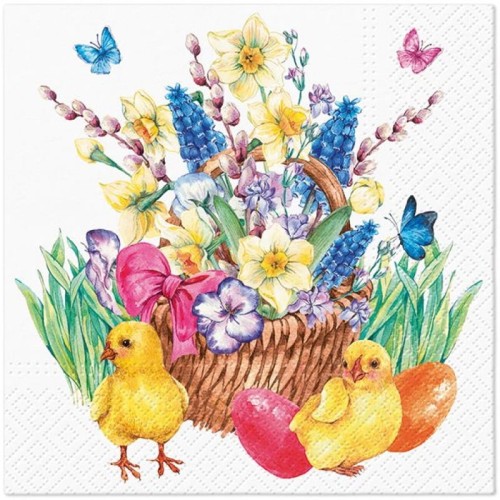 Serwetka do Decoupage 33x33cm - Easter Bouquet #1
