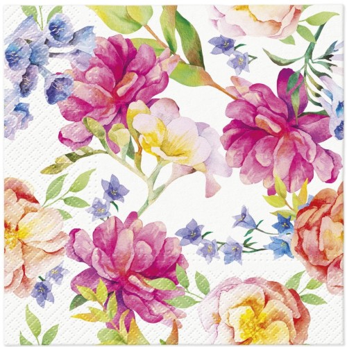 Serwetka do Decoupage 33x33cm - Orchid with Peony #1