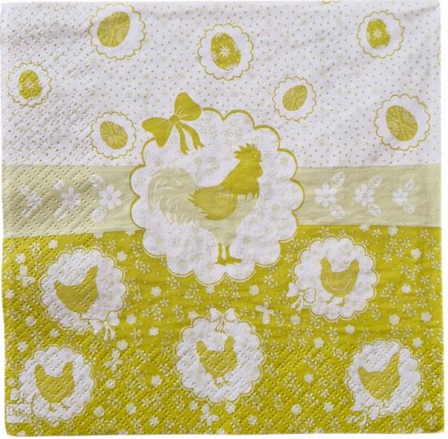 Serwetka do Decoupage 33x33cm - Wielkanocny wzór #1