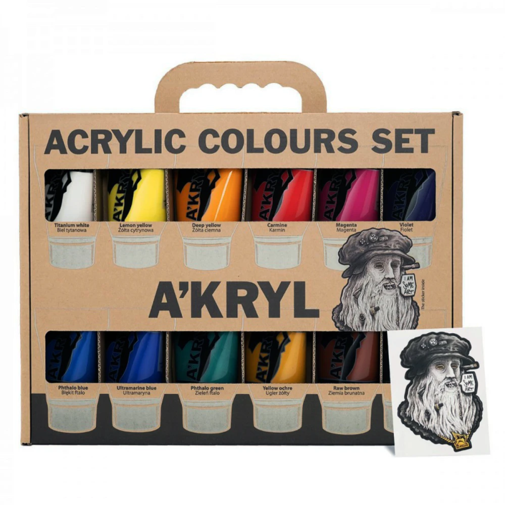 Farby akrylowe Renesans 100ml - Zestaw 12 kolorów #1