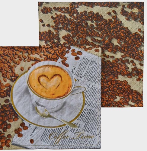 Serwetka do Decoupage 33x33cm - Coffee time #1