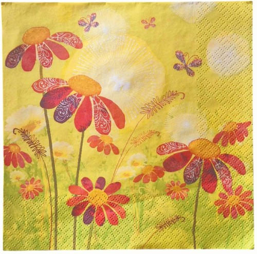 Serwetka do Decoupage 33x33cm - Wiosenne kwiaty #1