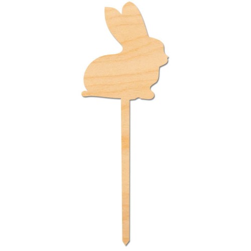 Ozdoba drewniana na patyku Zając 14cm #1