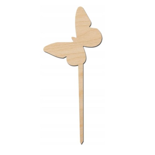 Ozdoba drewniana na patyku Motylek 14cm Decor #1