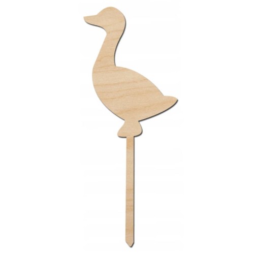 Ozdoba drewniana na patyku Gąska 14cm Decor #1