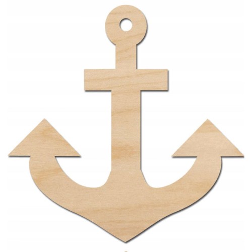Drewniana ozdoba zawieszka Kotwica Decor #1