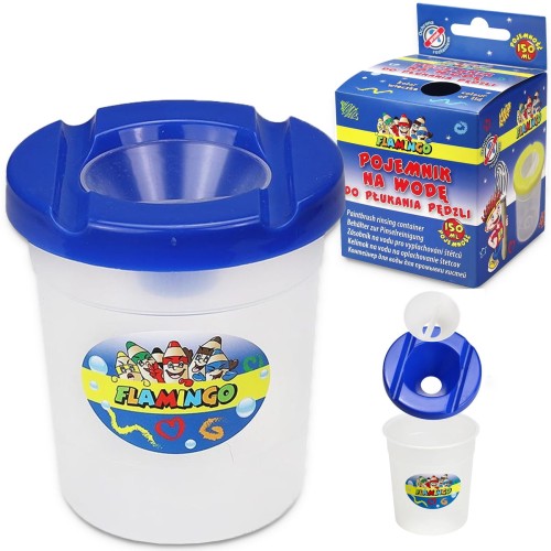 Pojemnik na wodę Flamingo 150ml do czyszczenia pędzli #1