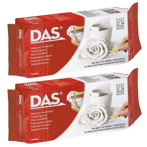 Zestaw rzeźbiarski - Glina samoutwardzalna 500g, Narzędzia do gliny 14 elementów #2