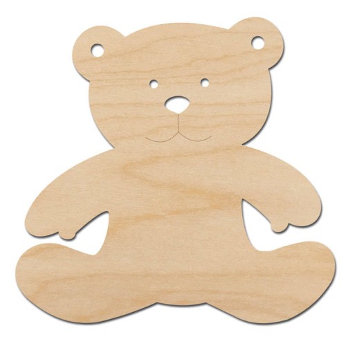 Drewniana ozdoba zawieszka Miś Decor #1