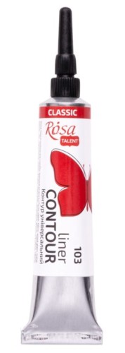 Farba akrylowa konturowa Rosa Talent 20ml Czerwona #1