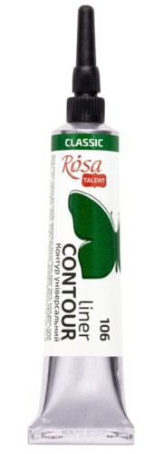Farba akrylowa konturowa Rosa Talent 20ml Zielona #1