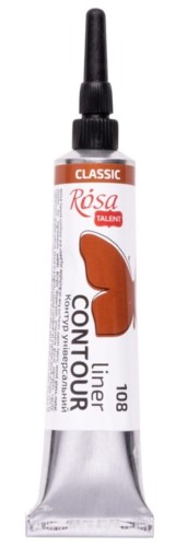 Farba akrylowa konturowa Rosa Talent 20ml Brązowa #1